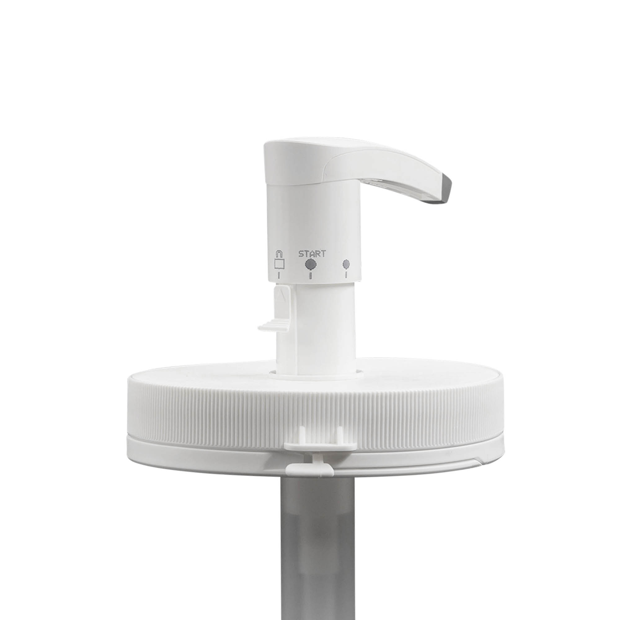 Dispenserpumpe for 1.240 ml 'Securibox', PE-plast, hvit, for åpning: skrukork Dispenserpumpe for 1.240 ml 'Securibox', PE-plast, hvit, for åpning: skrukork