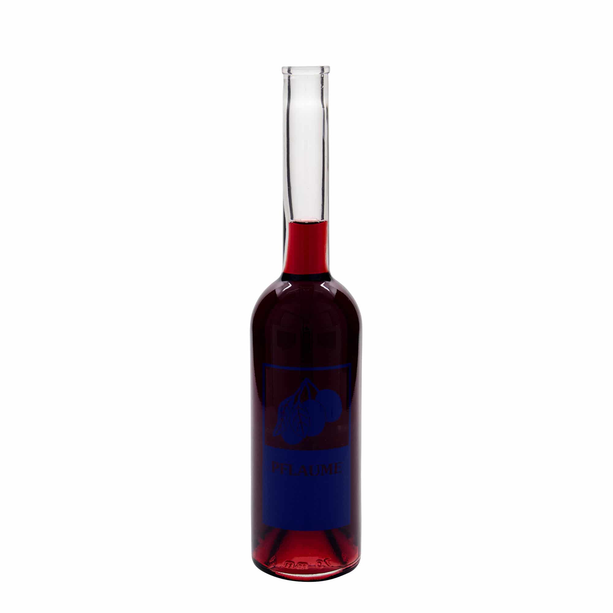 500 ml glassflaske 'Opera', motiv: plomme, åpning: kork