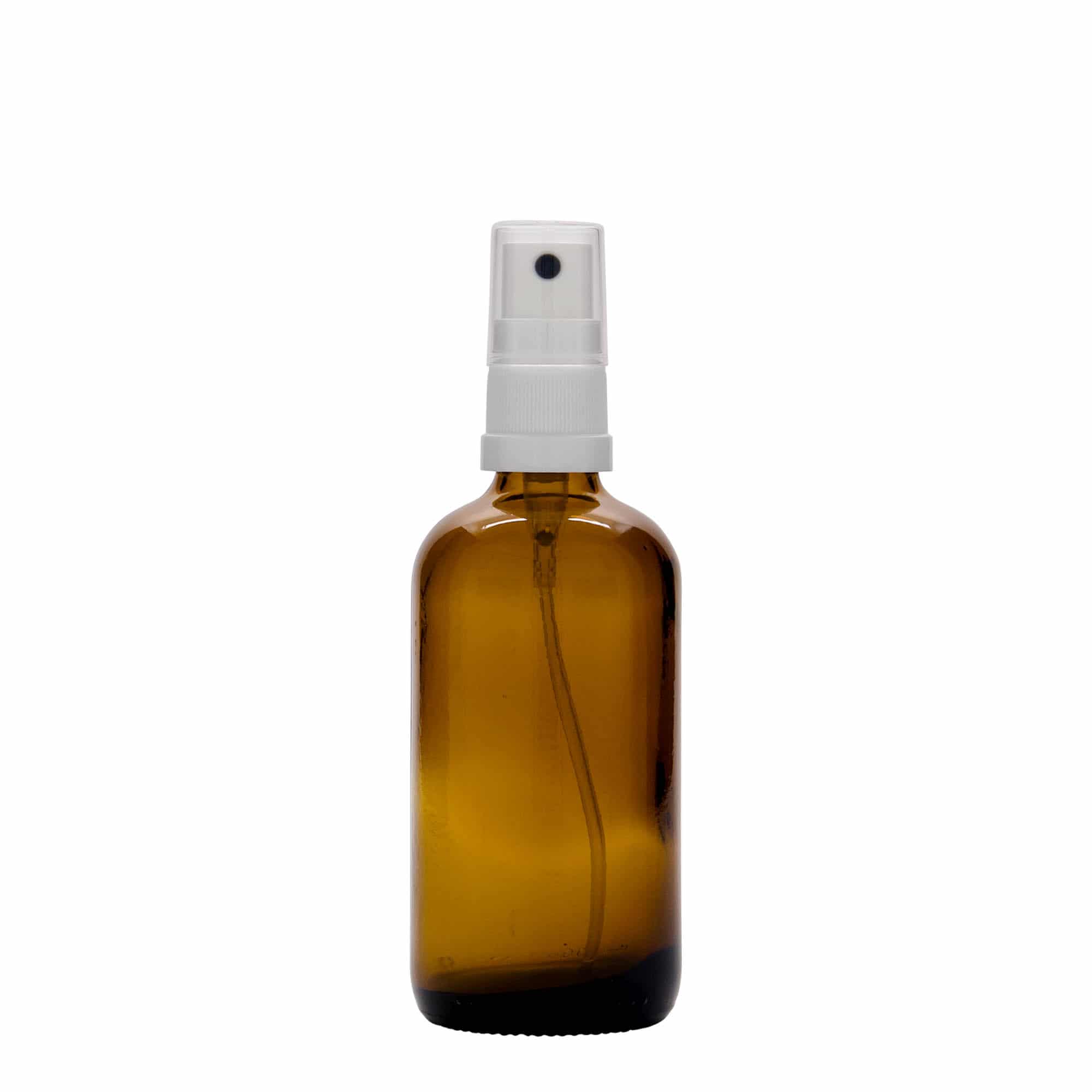 100 ml sprayflaske medisin, glass, brun, åpning: DIN 18