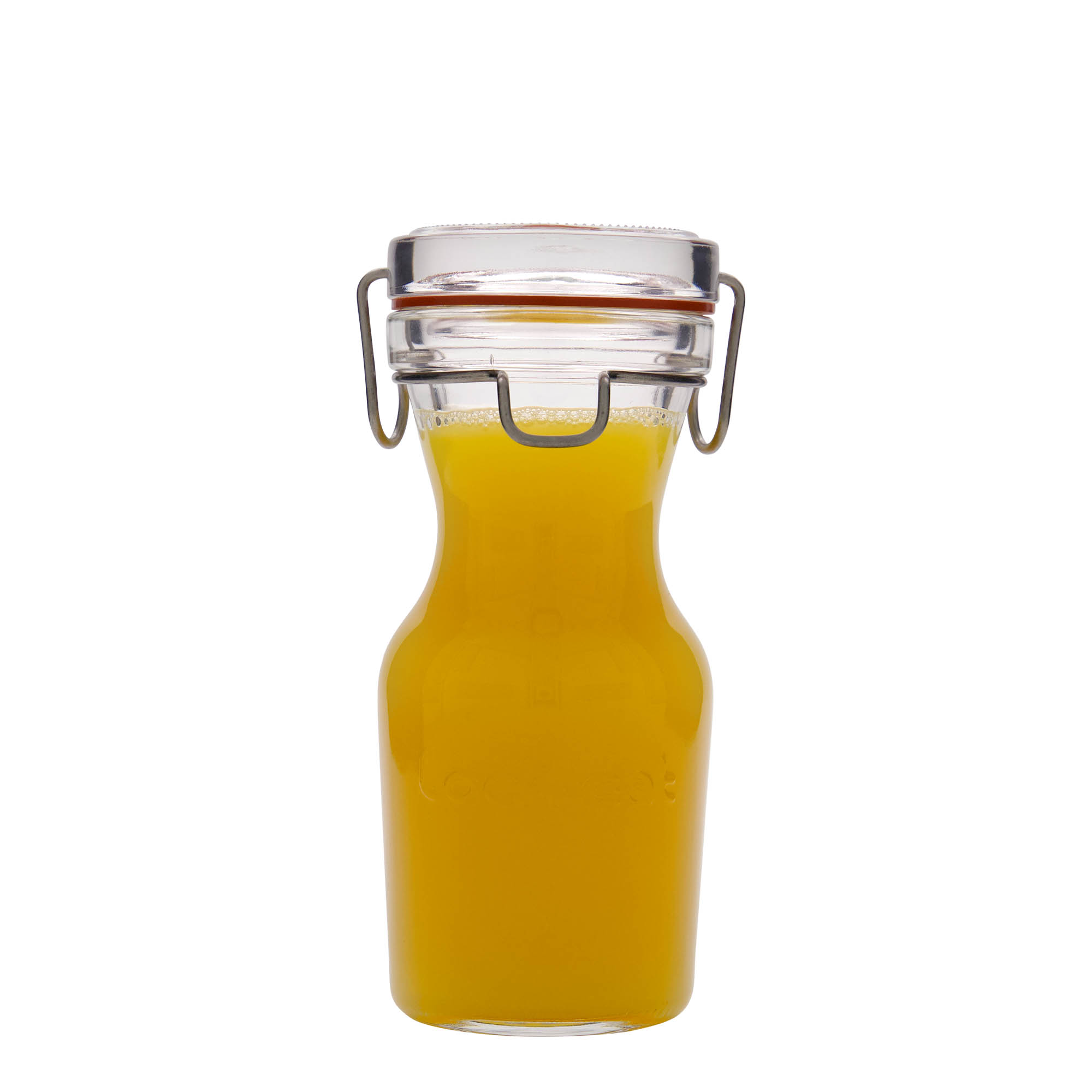 250 ml glasskaraffel 'Lock-Eat', åpning: trådspenne-lukking