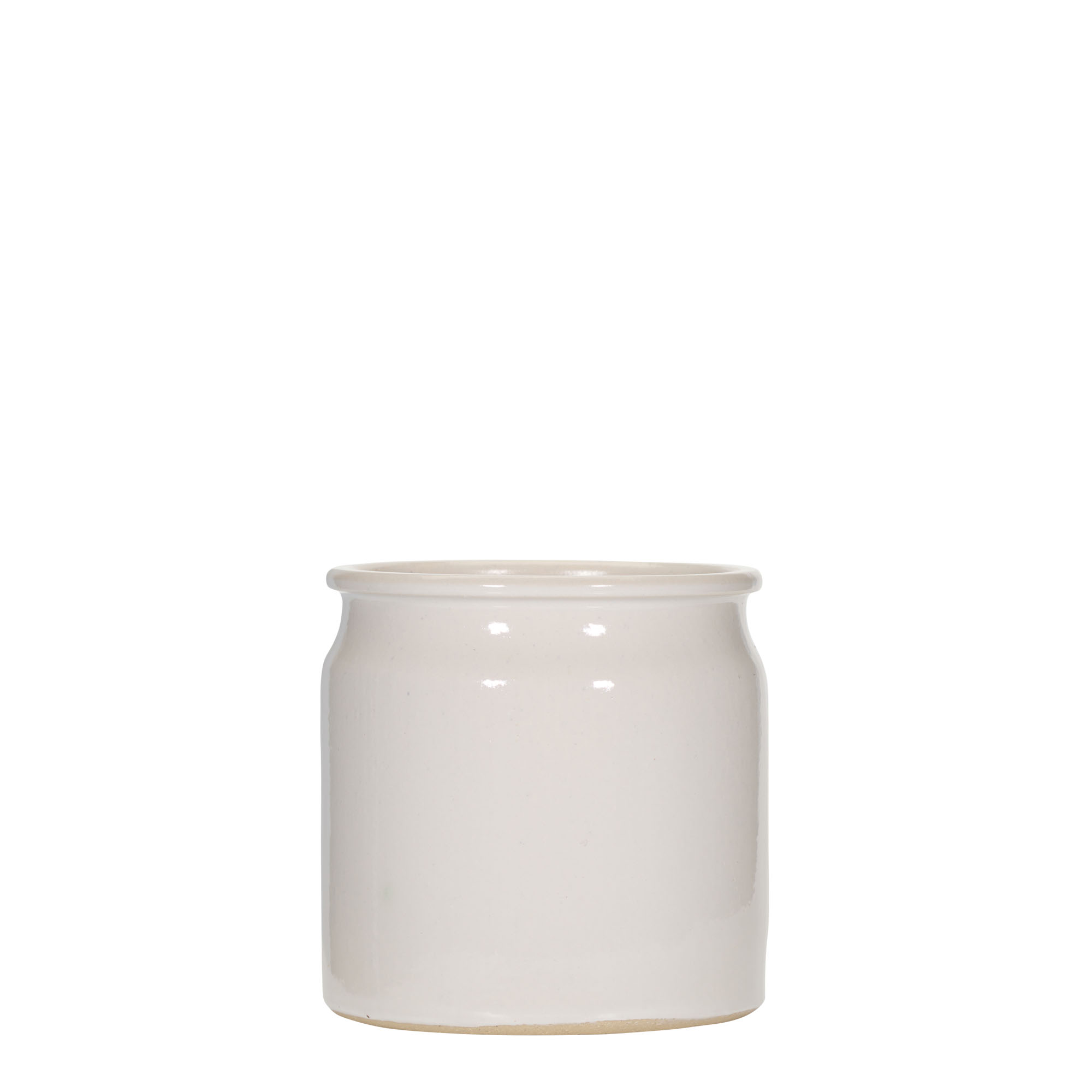 160 ml stentøykrukke, keramikk, hvit, åpning: kork 160 ml stentøykrukke, keramikk, hvit, åpning: kork