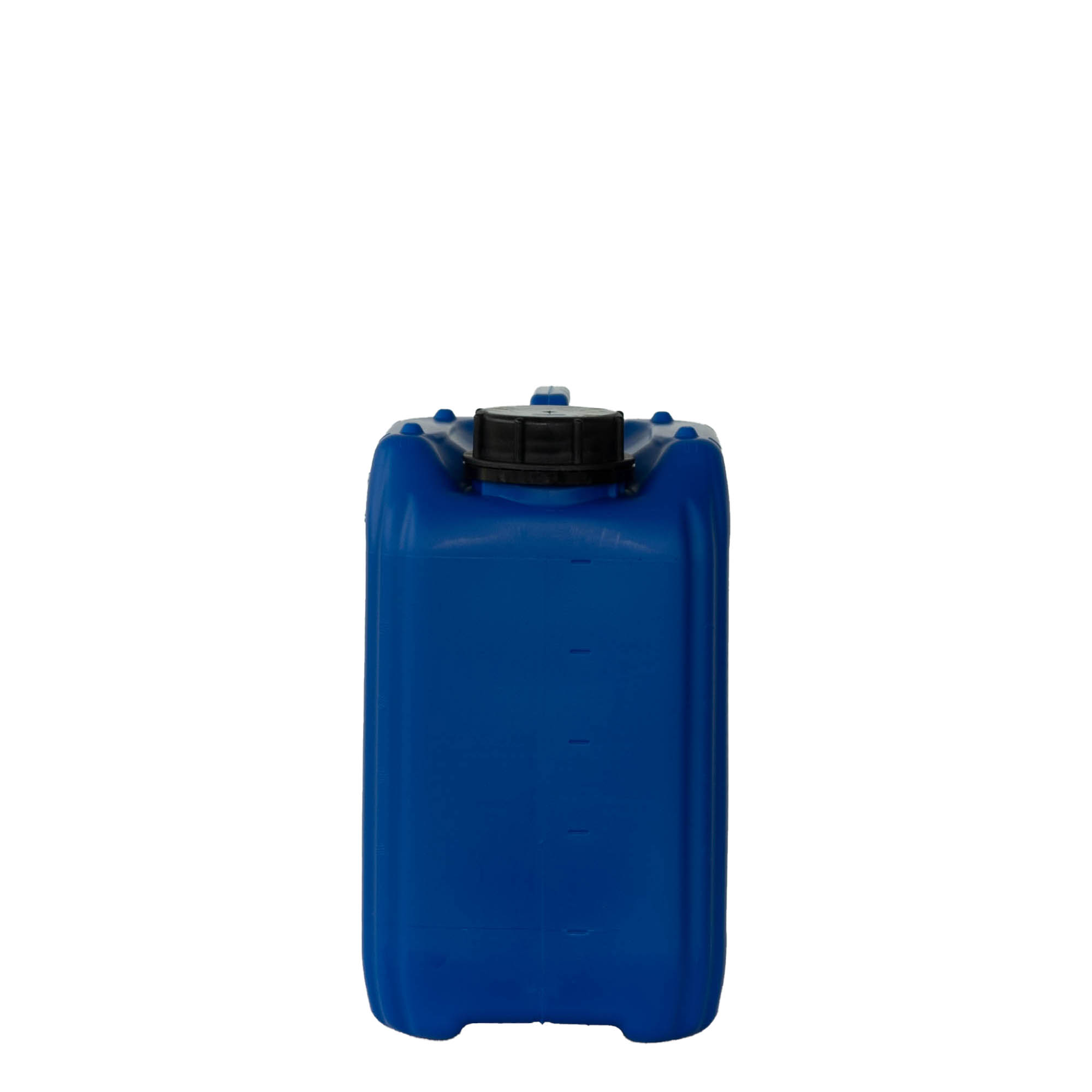 5 l kanne, rektangulær, HDPE-plast, blå, åpning: ND 55