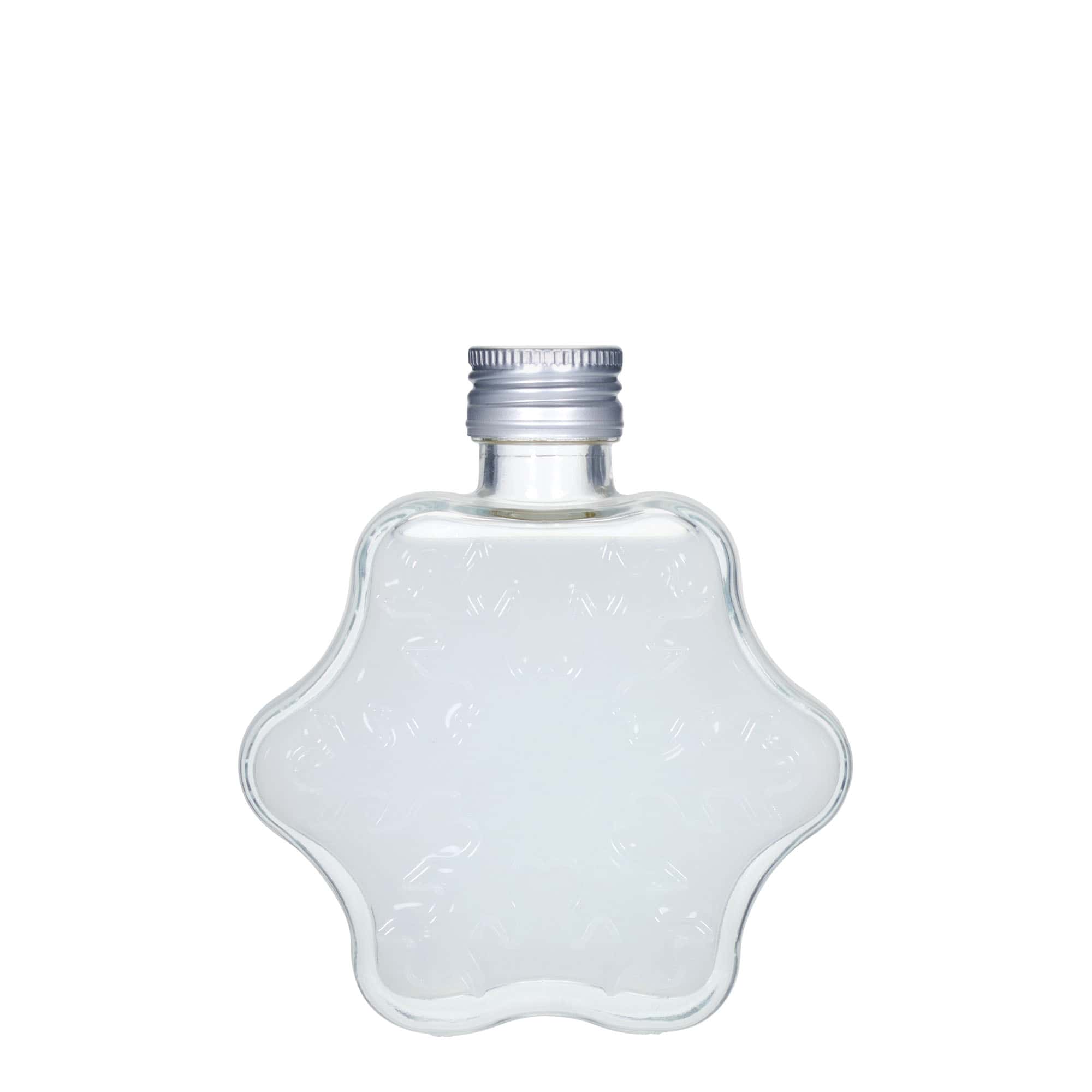 200 ml glassflaske 'Snøfnugg', munn: PP 28
