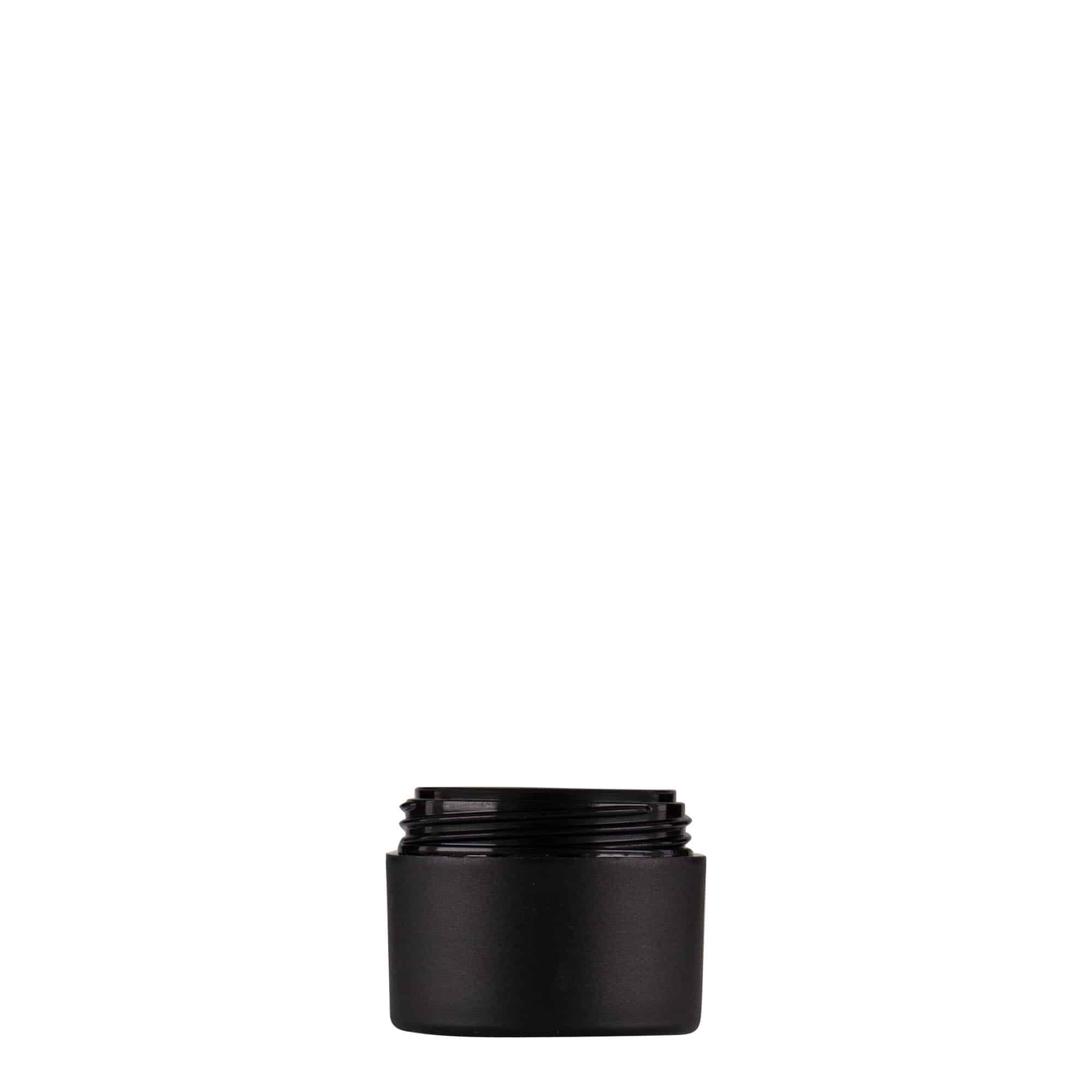 5 ml plastboks 'Antonella', PP, svart, åpning: skrukork