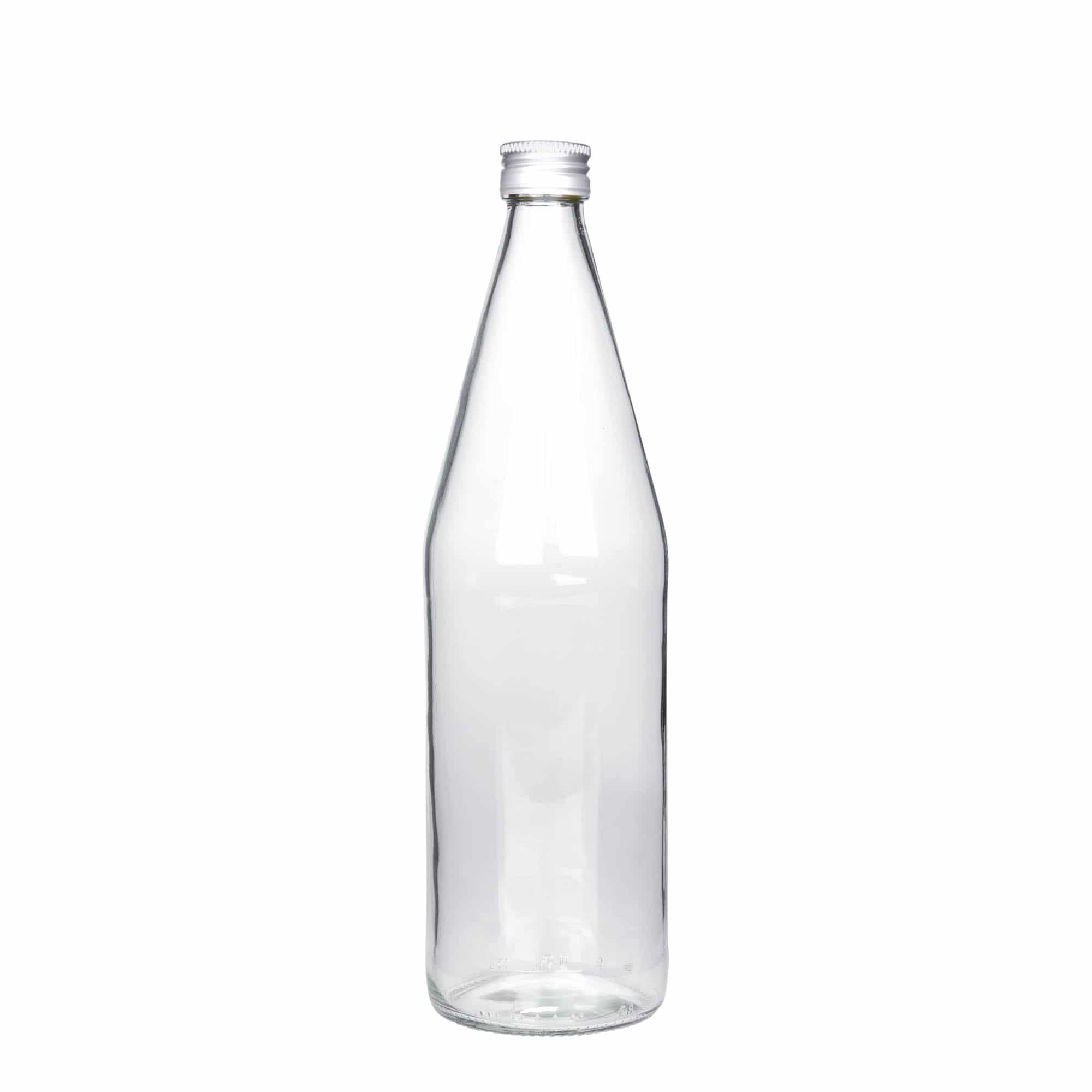 750 ml universell flaske gulrotform, glass, åpning: PP 28