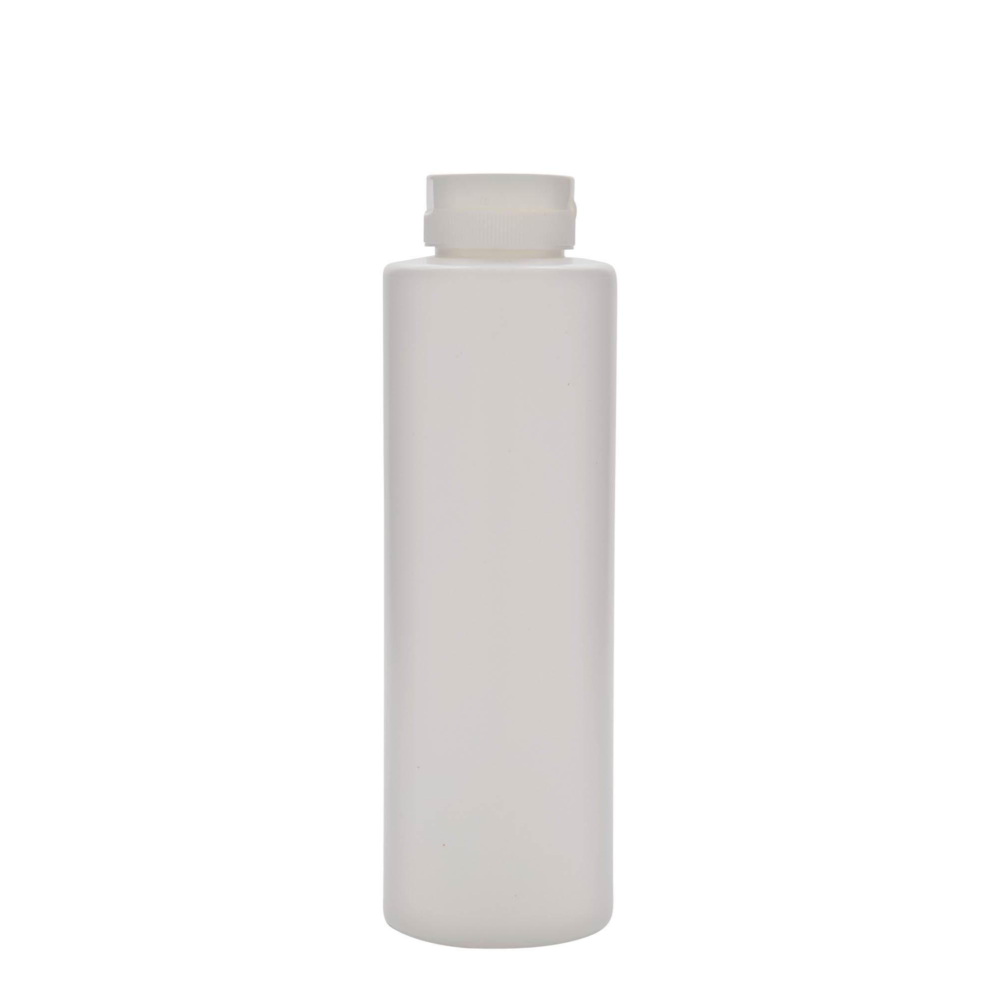 500 ml sausflaske, LDPE-plast, hvit, åpning: 38/400