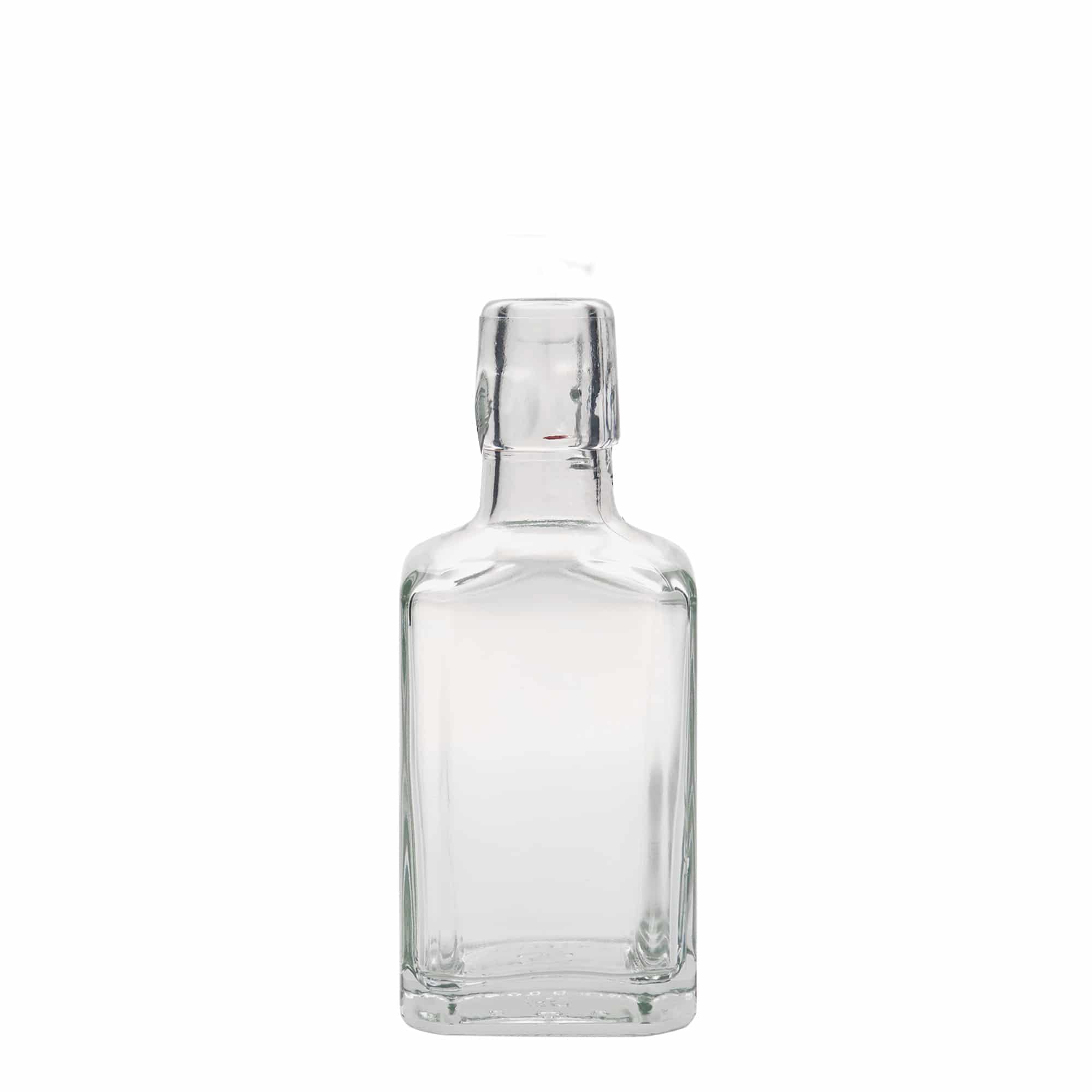 250 ml glassflaske "Rialto", kvadratisk, åpning: Bøylelokk 250 ml glassflaske "Rialto", kvadratisk, åpning: Bøylelokk