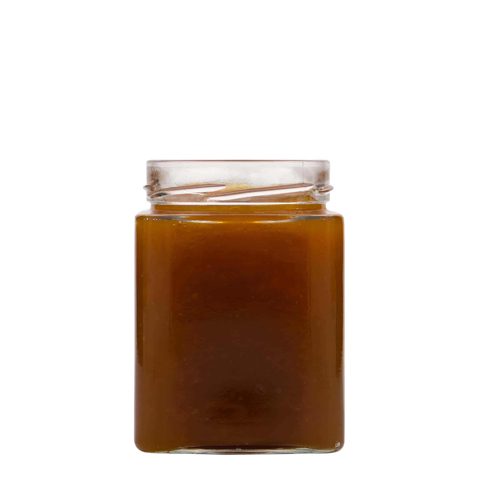 580 ml firkantglass "Ikarus", åpning: Deep-Twist-Off (DTO 82)