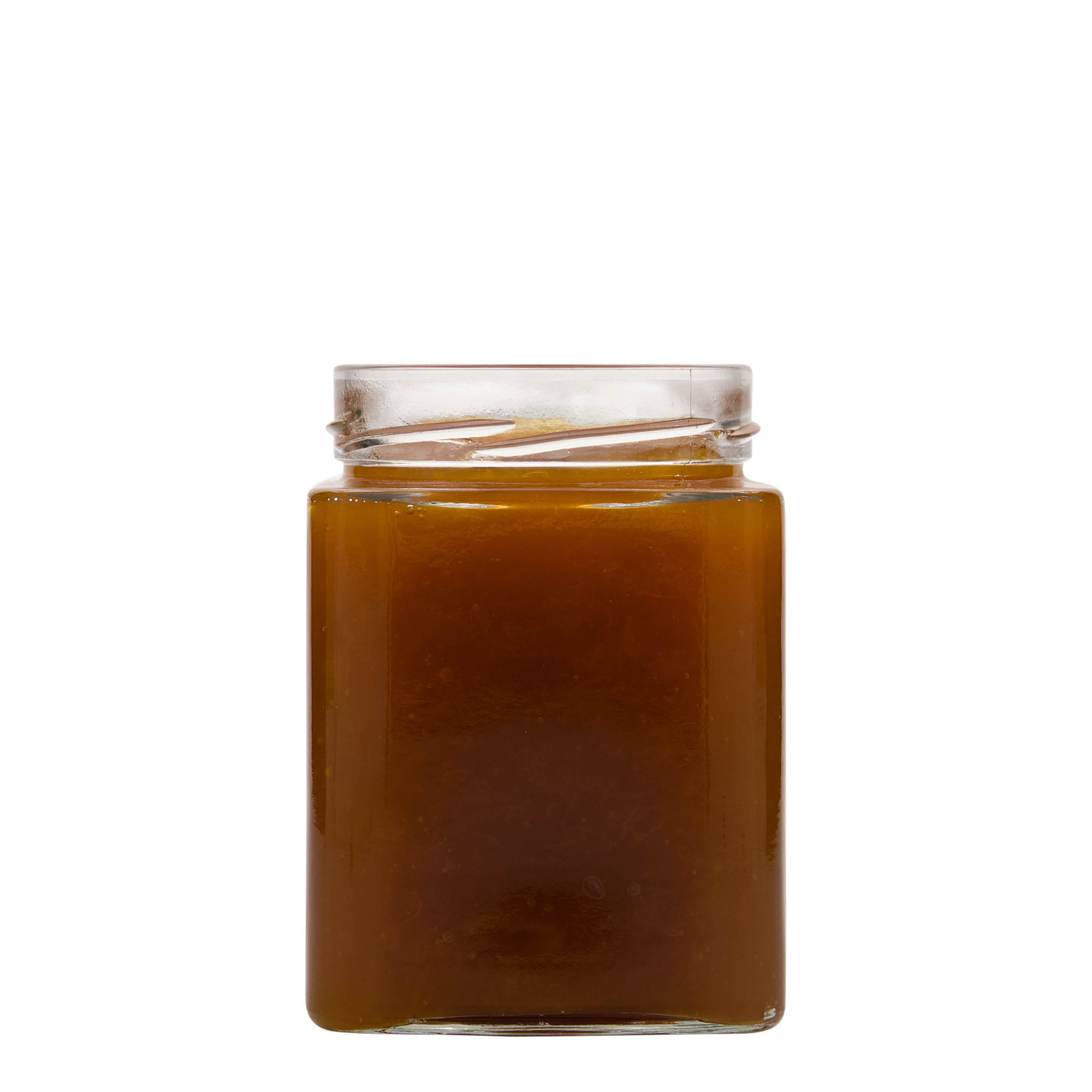 580 ml firkantet glass 'Ikarus', åpning: Deep-Twist-Off (DTO 82)