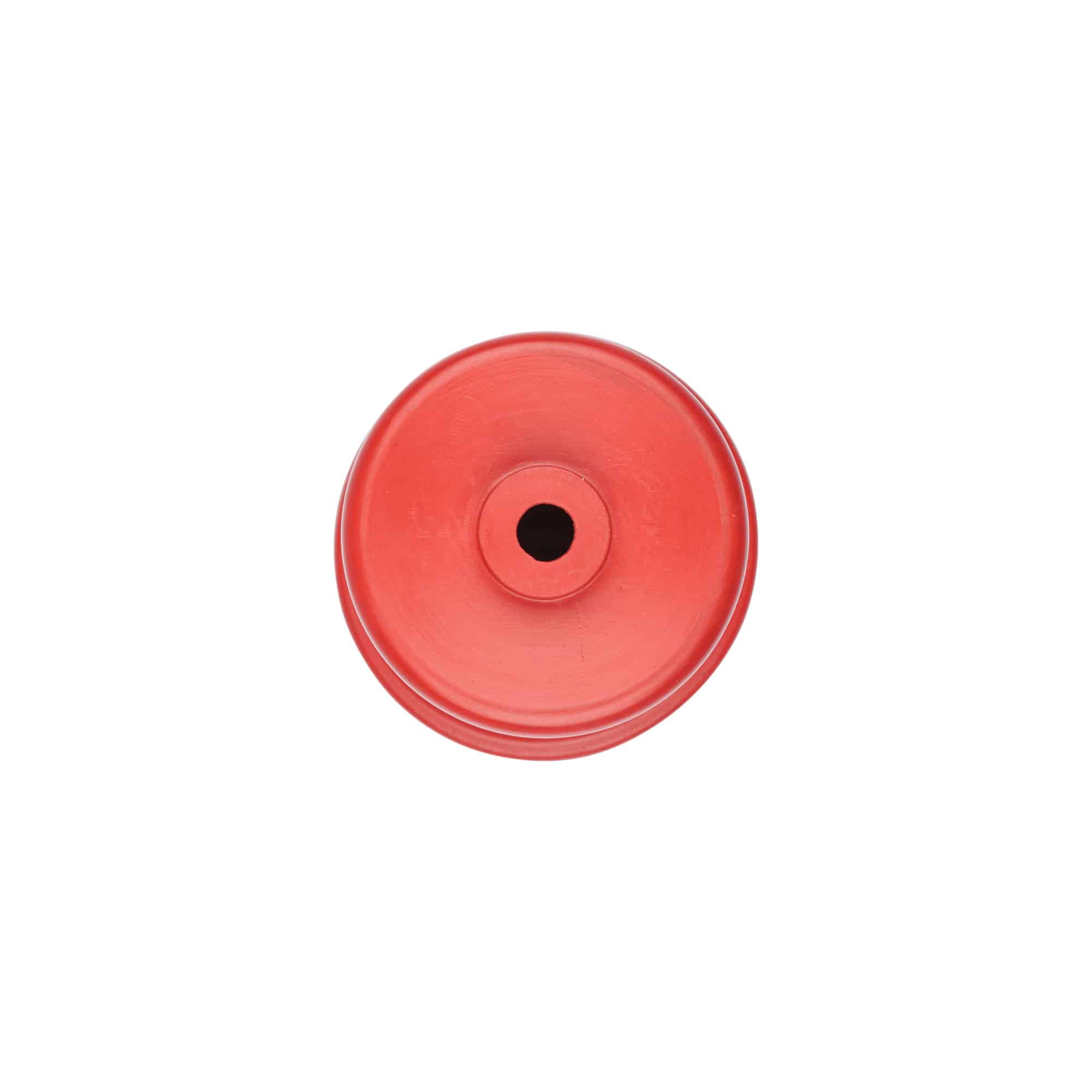 Gjæringshette type 4a, gummi, rød