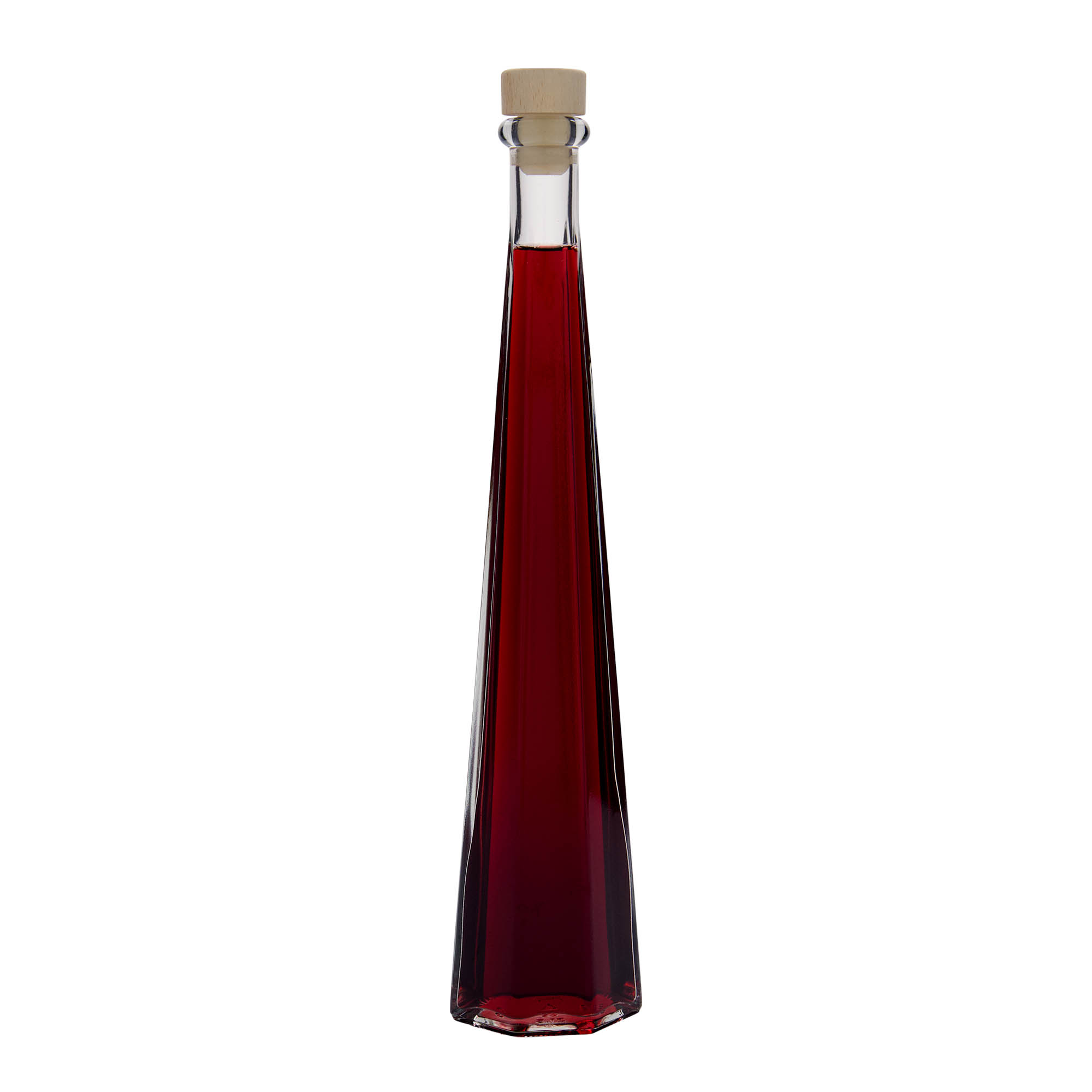 200 ml glassflaske 'Dama Sexta', sekskantet, åpning: kork 200 ml glassflaske 'Dama Sexta', sekskantet, åpning: kork