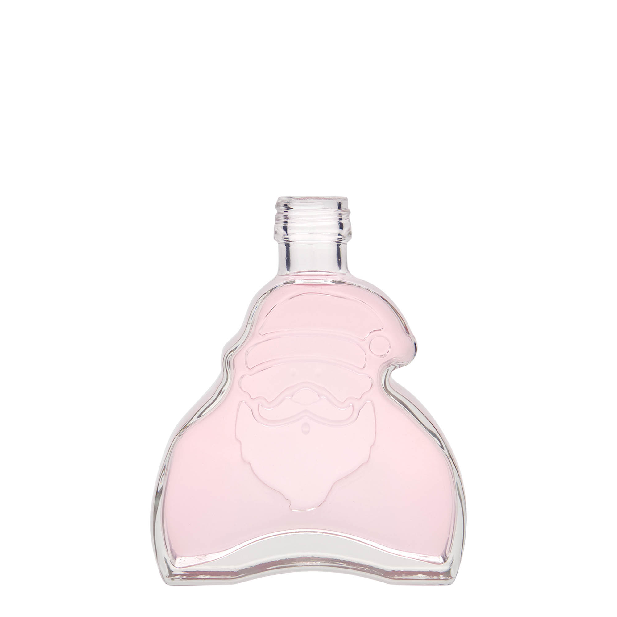 200 ml glassflaske 'Julenissen', åpning: PP 28