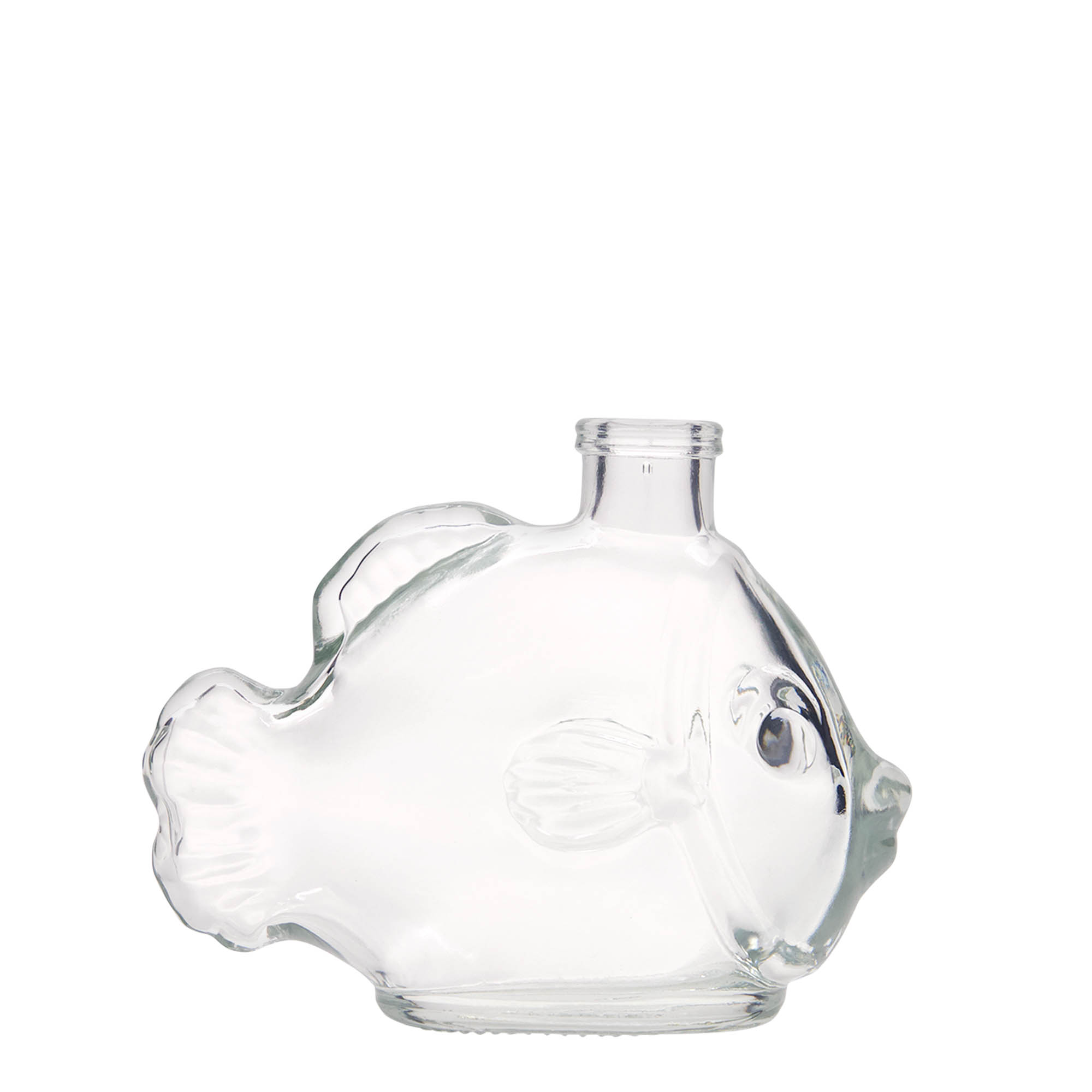 200 ml glassflaske 'Fisk', åpning: kork