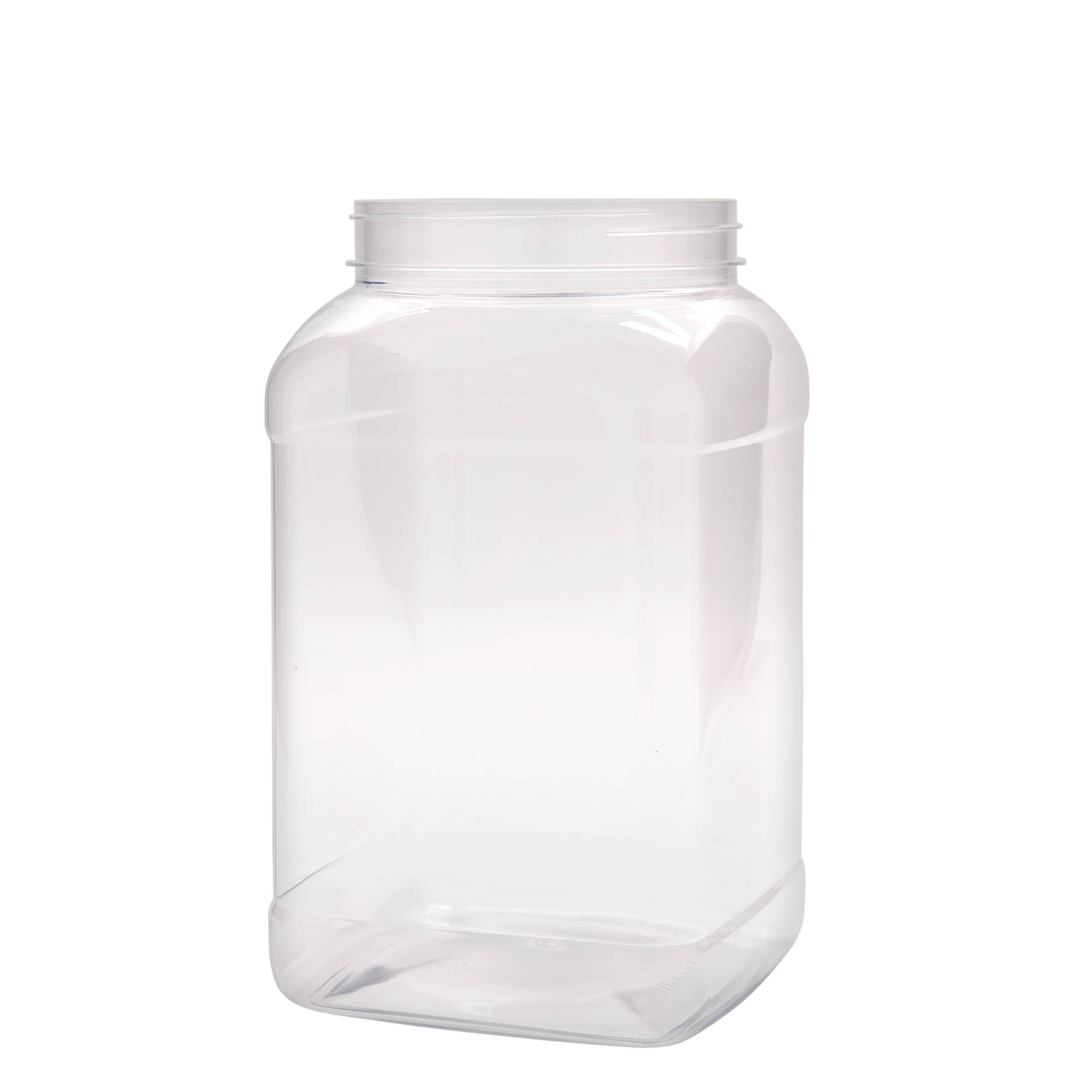 3.000 ml PET-boks 'Dana', kvadratisk, plast, åpning: 110/400