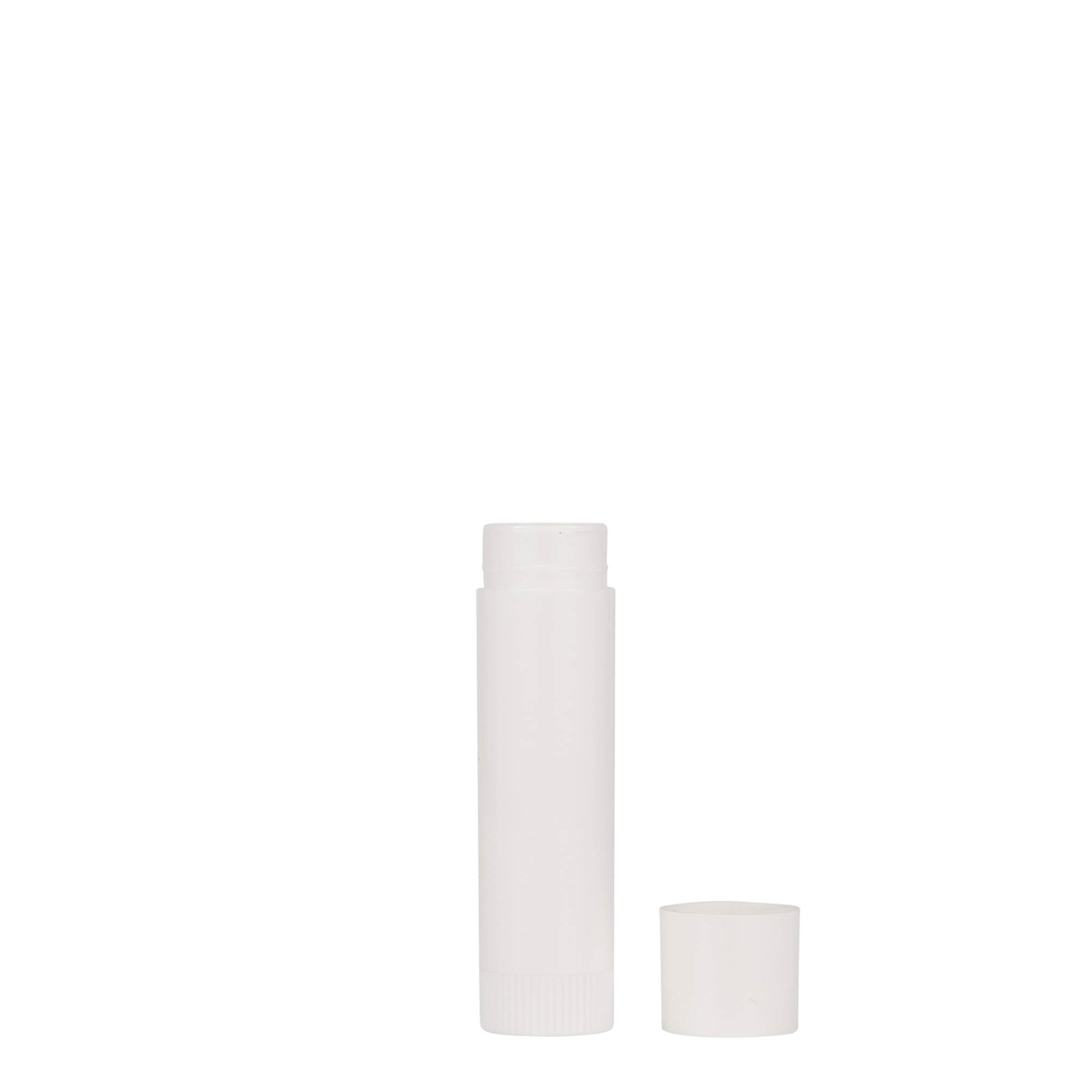 6 ml leppestifthylse, PP-plast, hvit