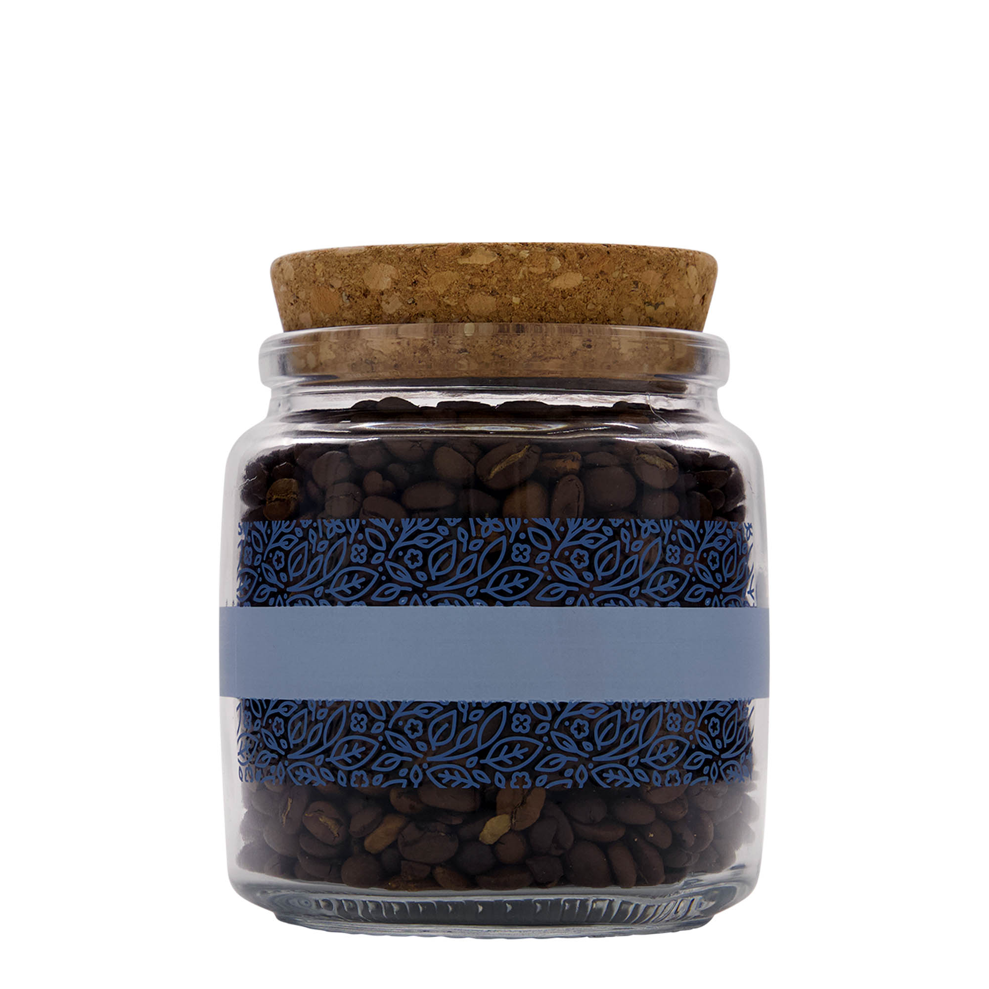 750 ml korkglass 'Giara', motiv: Naturalmente blu, åpning: kork 750 ml korkglass 'Giara', motiv: Naturalmente blu, åpning: kork