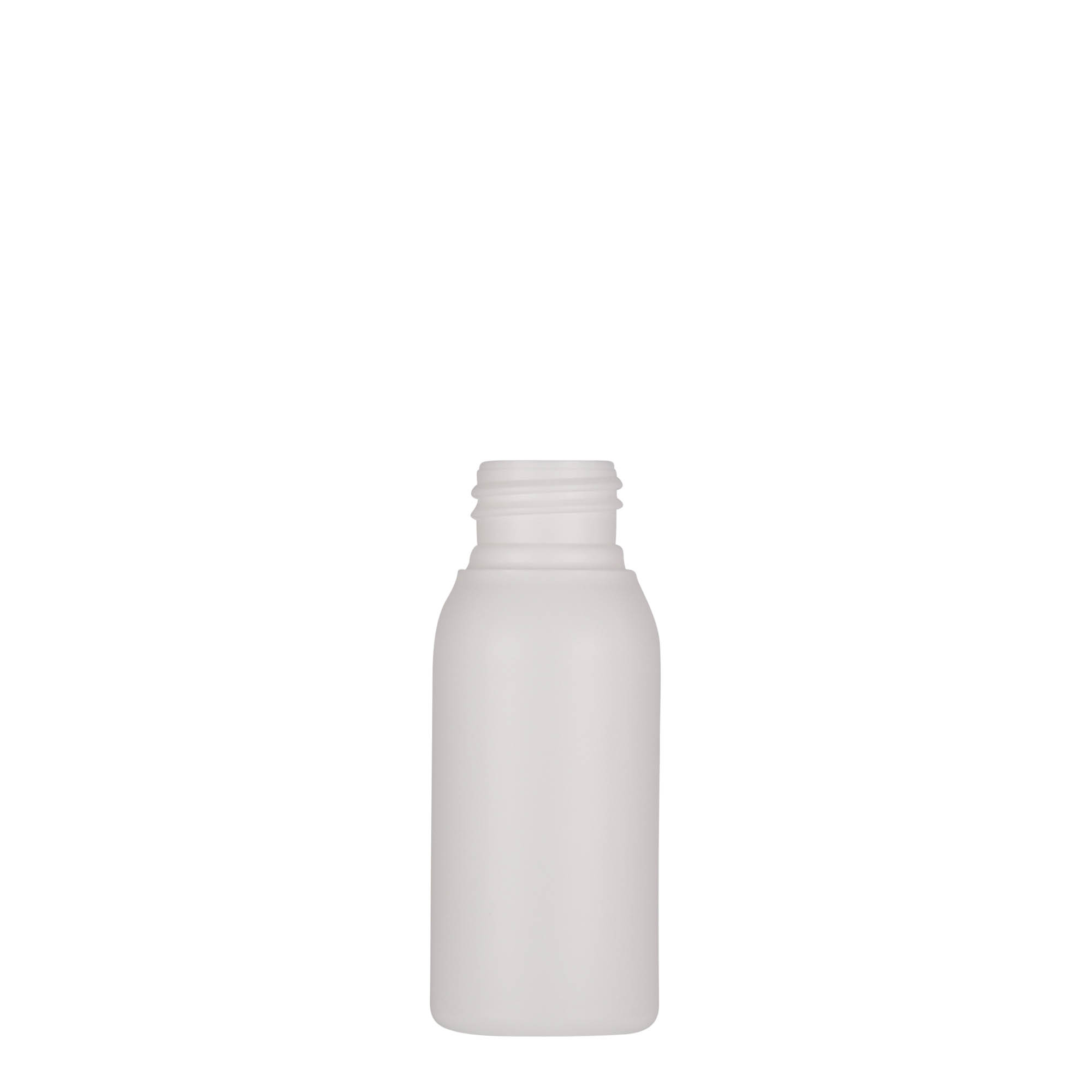 50 ml plastflaske 'Tuffy', HDPE, hvit, åpning: 24/410