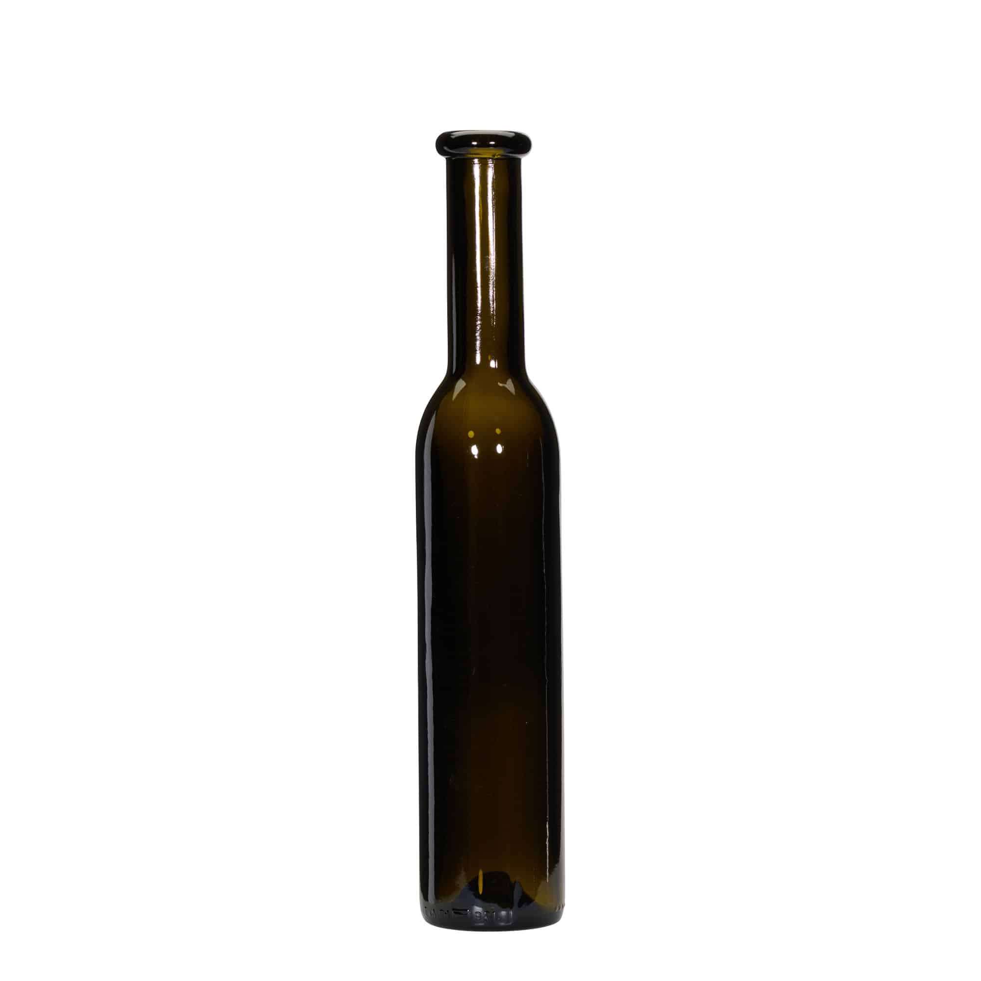 250 ml glassflaske "Rocky", antikkgrønn, åpning: Kork