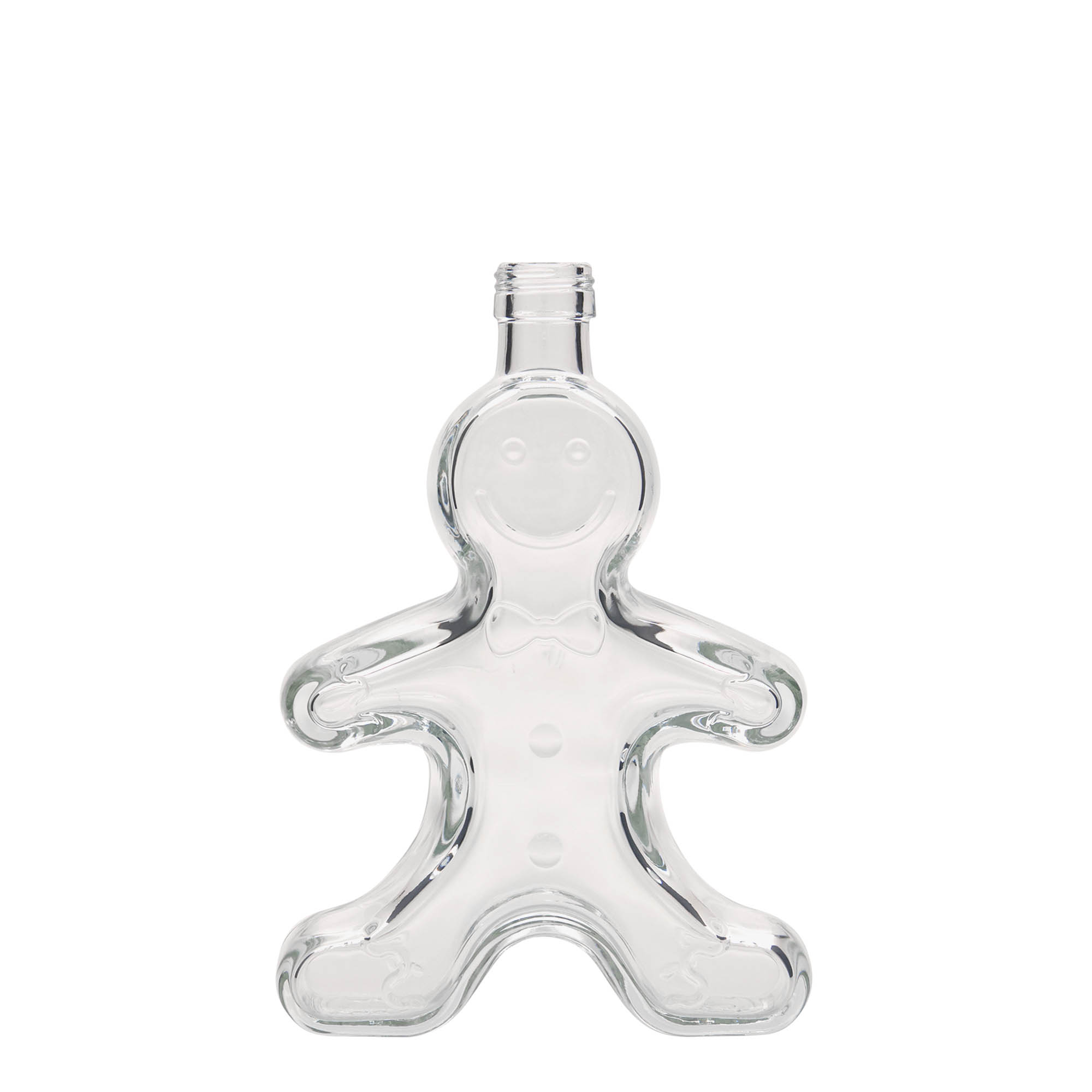 250 ml glassflaske 'Pepperkakemann', åpning: PP 24 250 ml glassflaske 'Pepperkakemann', åpning: PP 24
