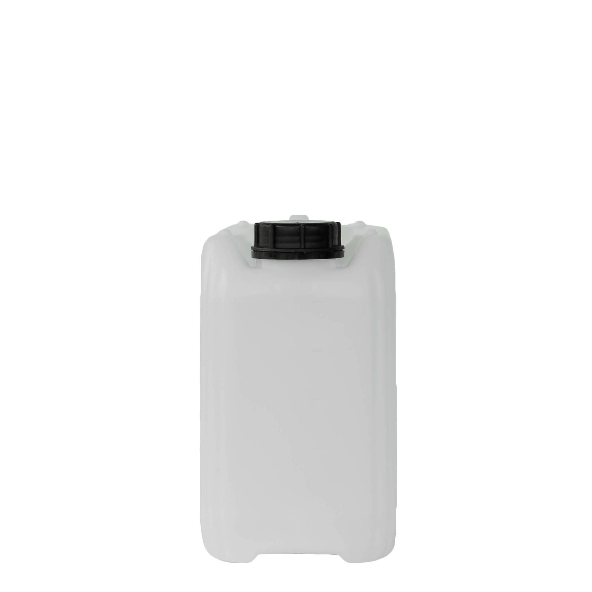 5 l kanister, rektangulær, HDPE-plast, natur, åpning: ND 55 5 l kanister, rektangulær, HDPE-plast, natur, åpning: ND 55