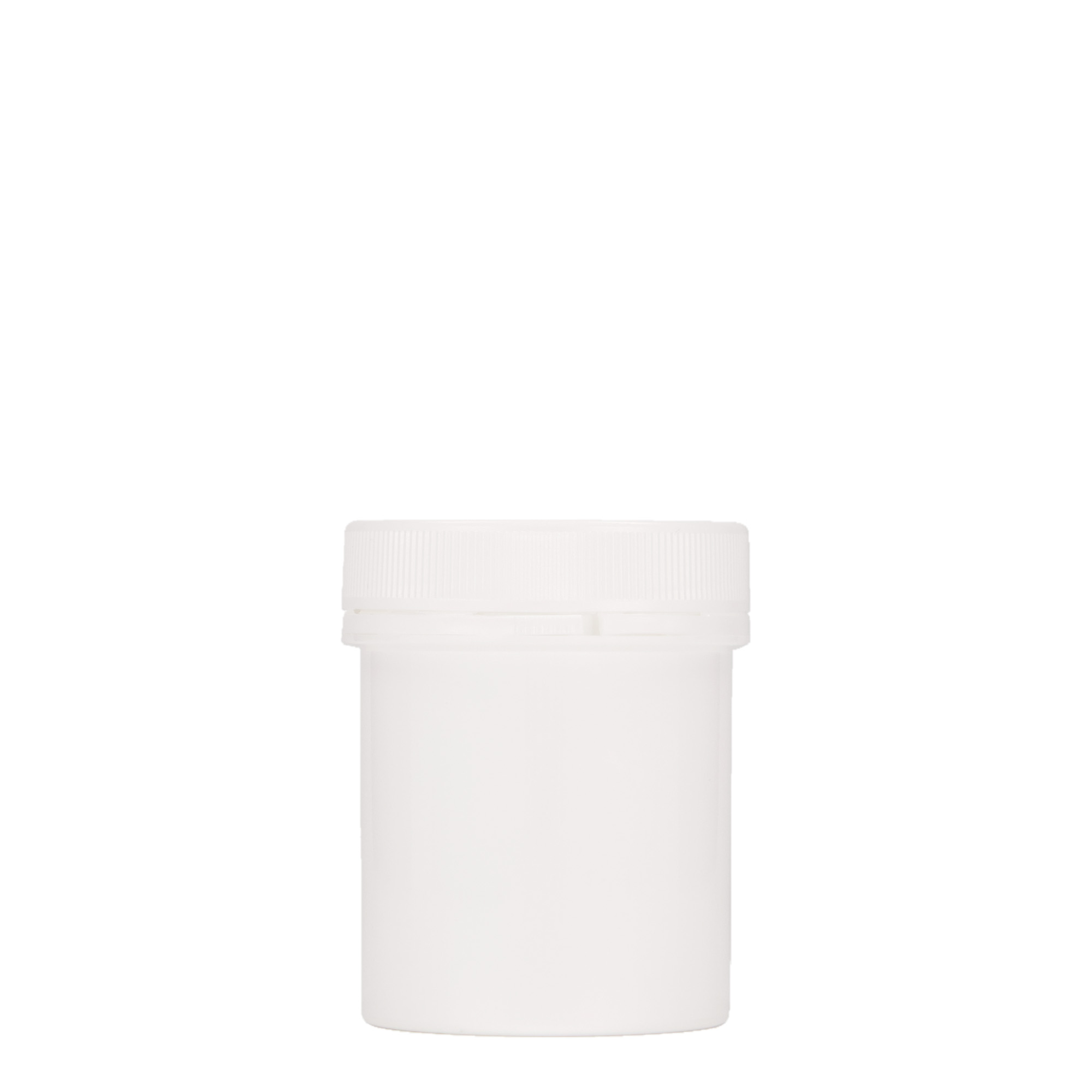 150 ml plastboks "Securilock", PP, hvit, åpning: Skrulokk