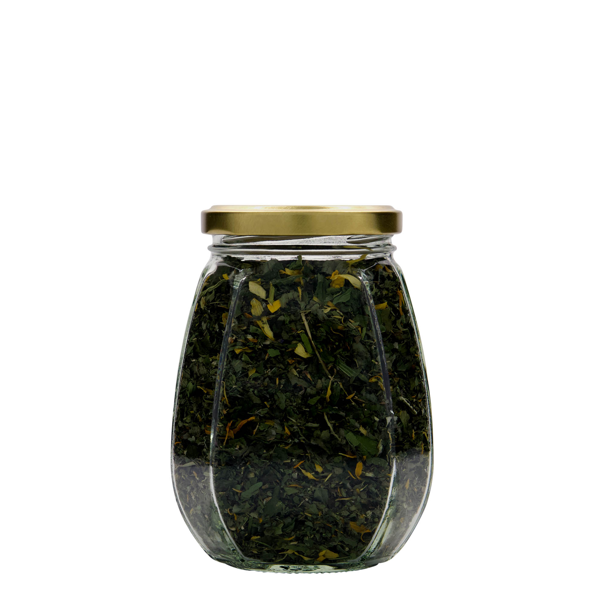 385 ml smykkeglass, sekskantet, åpning: Twist-Off (TO 63)