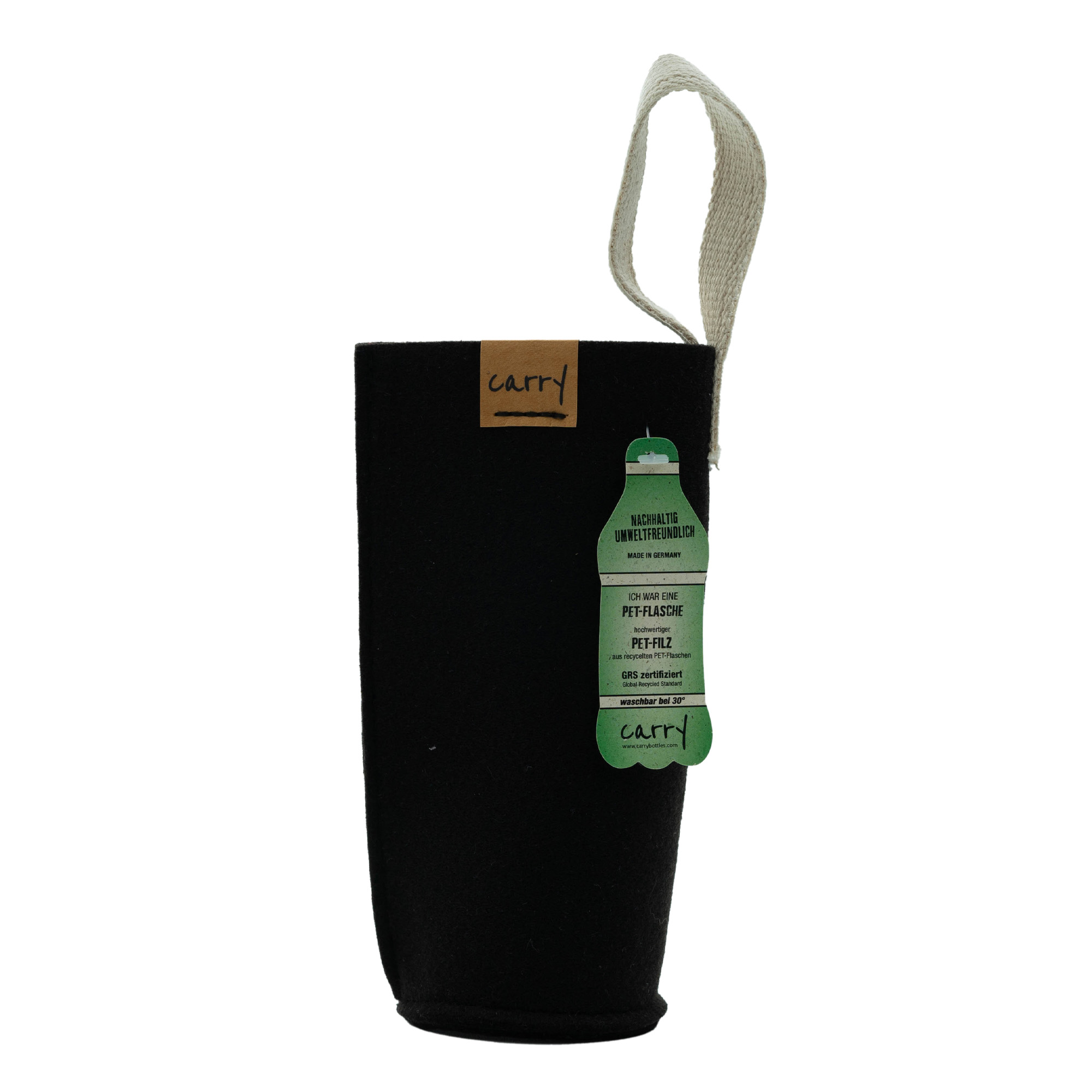 CARRY Sleeve, tekstil, svart